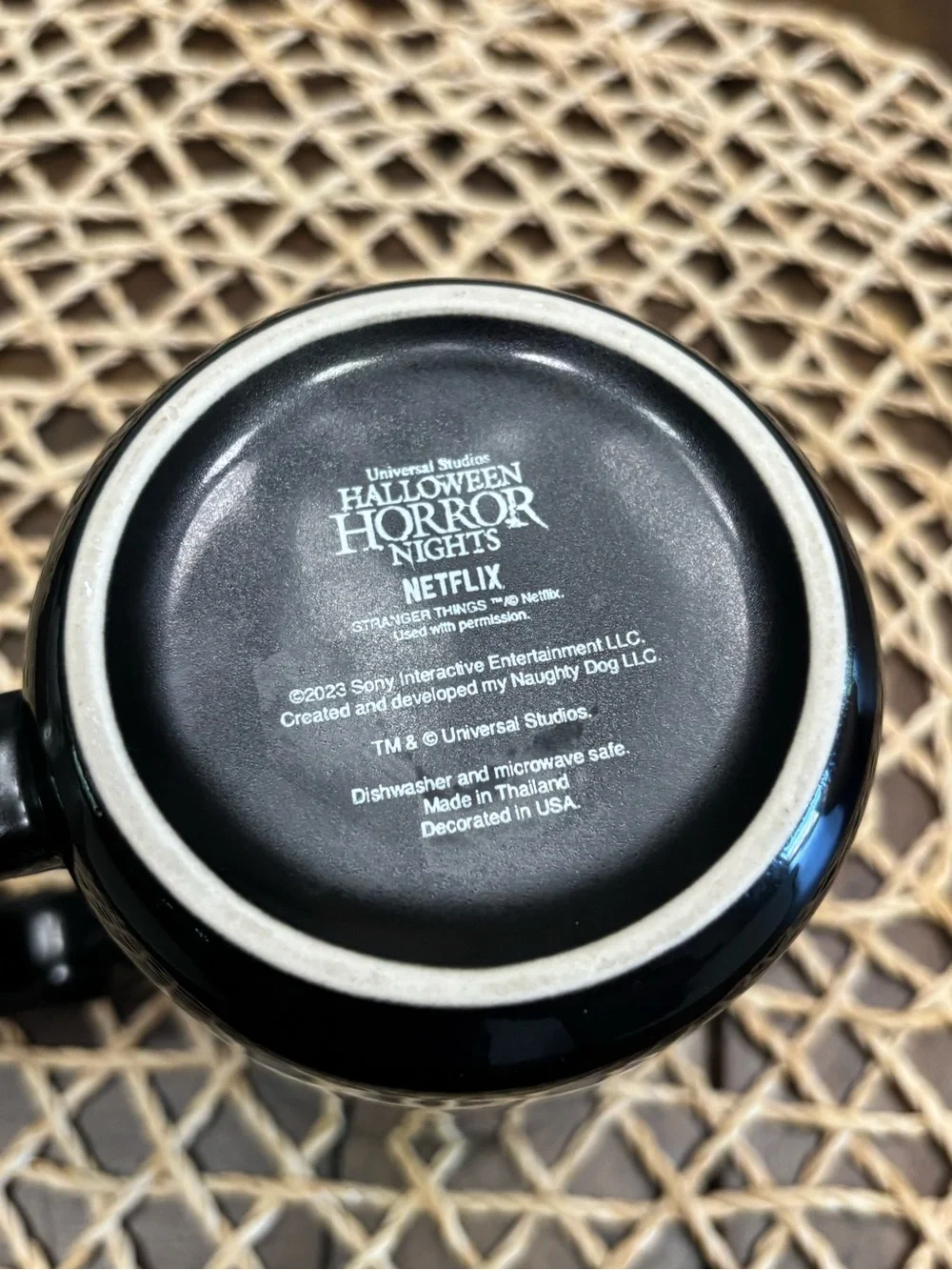 2023 universal studios Halloween horror nights never go alone mug